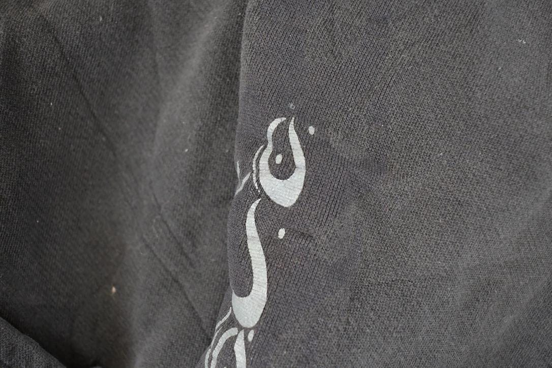 Vintage 1990s Orange Choppers Graphic Print Hoodie Sweatshirt Men's L from propervintagecanada