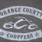 Vintage 1990s Orange Choppers Graphic Print Hoodie Sweatshirt Men's L from propervintagecanada
