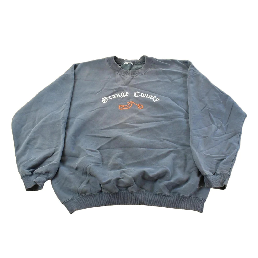 Vintage 1990s Orange County Choppers Biker Crewneck Sweatshirt Men's Large from propervintagecanada