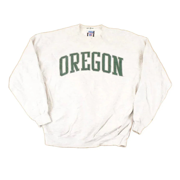 Vintage 1990s Oregon Russell Pro Cotton Heavyweight University Crewneck Sweater Mens XL from propervintagecanada