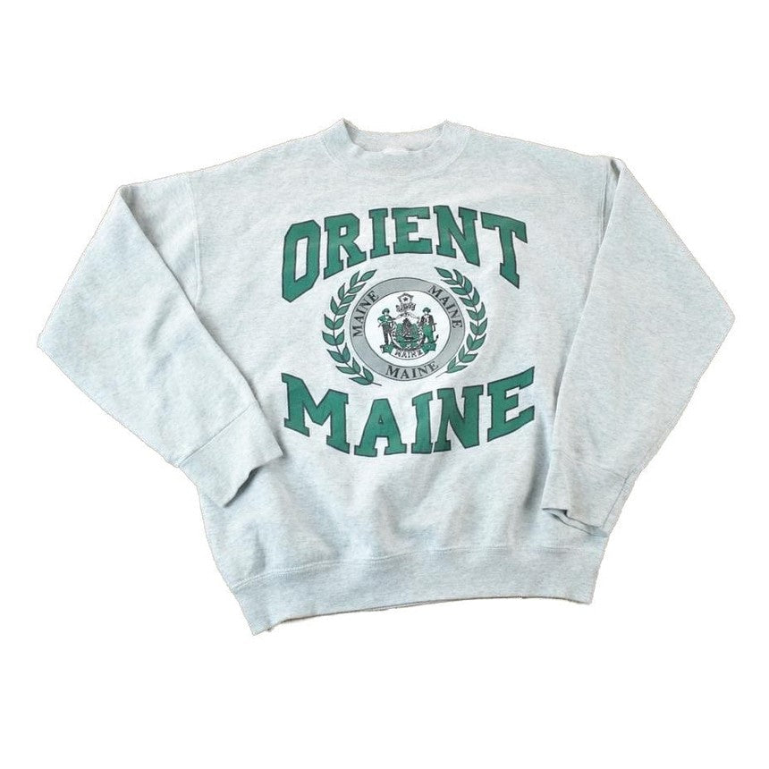 Vintage 1990s Orient Maine Souvenir Crewneck Sweatshirt Made In USA Men's Small from propervintagecanada