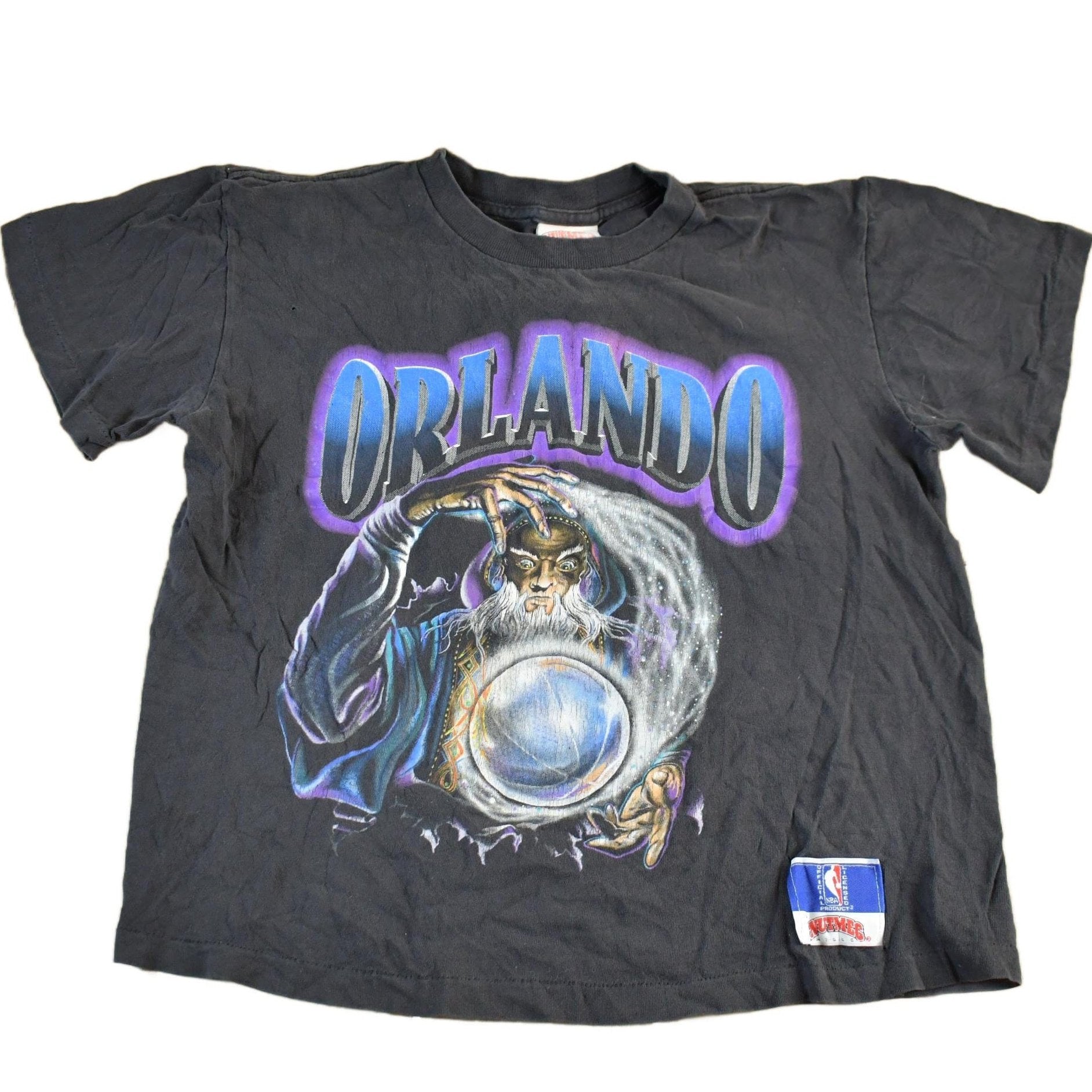Vintage 1990s Orlando Magic Graphic T-Shirt Youth Medium from propervintagecanada