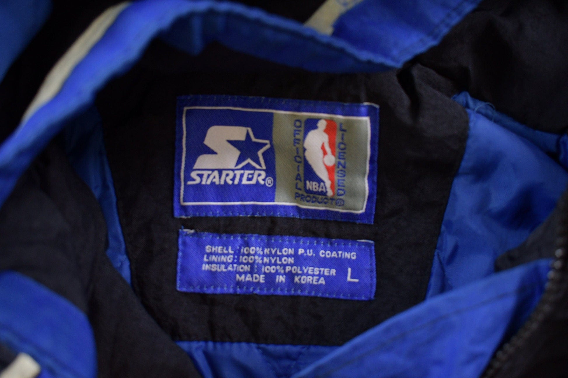 Vintage 1990s Orlando Magic NBA Starter Pro Line Quarter Zip Puffer Jacket Men's Large from propervintagecanada