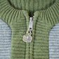 Vintage 1990s Orlon Canvas Knit Striped Zip Up Cardigan Sweater Mens L from propervintagecanada