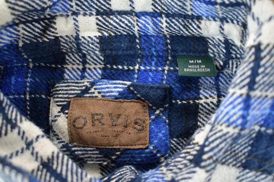Vintage 1990s Orvis Plaid Western Button Up Shirt Men's M from propervintagecanada