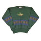 Vintage 1990s Oscar De La Renta Outdoorsman Deer Knit Crewneck Sweater Mens L from propervintagecanada
