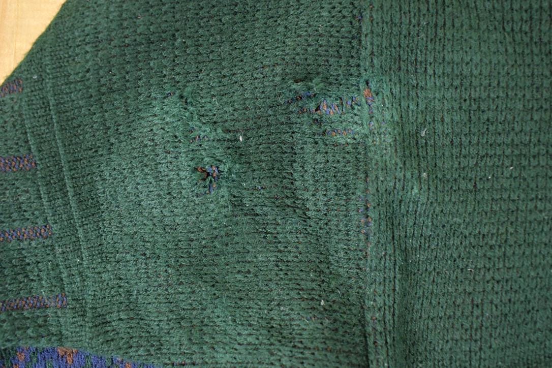Vintage 1990s Oscar De La Renta Outdoorsman Deer Knit Crewneck Sweater Mens L from propervintagecanada