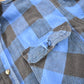 Vintage 1990s Osh Kosh B Gosh Blue Flannel Button Up Shirt Men's XL from propervintagecanada