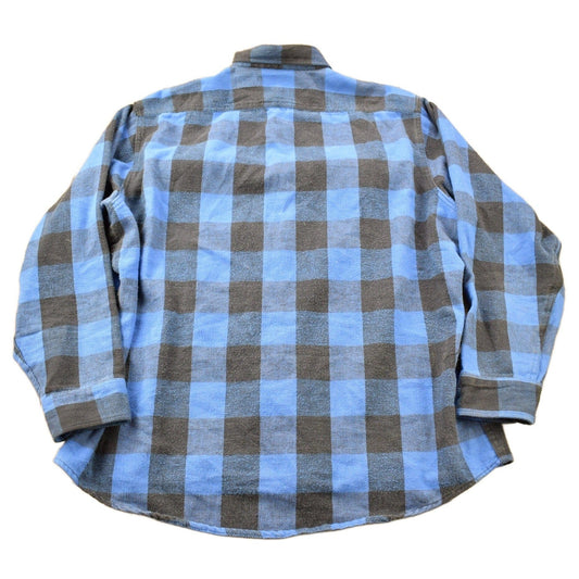Vintage 1990s Osh Kosh B Gosh Blue Flannel Button Up Shirt Men's XL from propervintagecanada