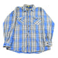 Vintage 1990s OshKosh B'Gosh Plaid Flannel Button Up Shirt Men's XL from propervintagecanada