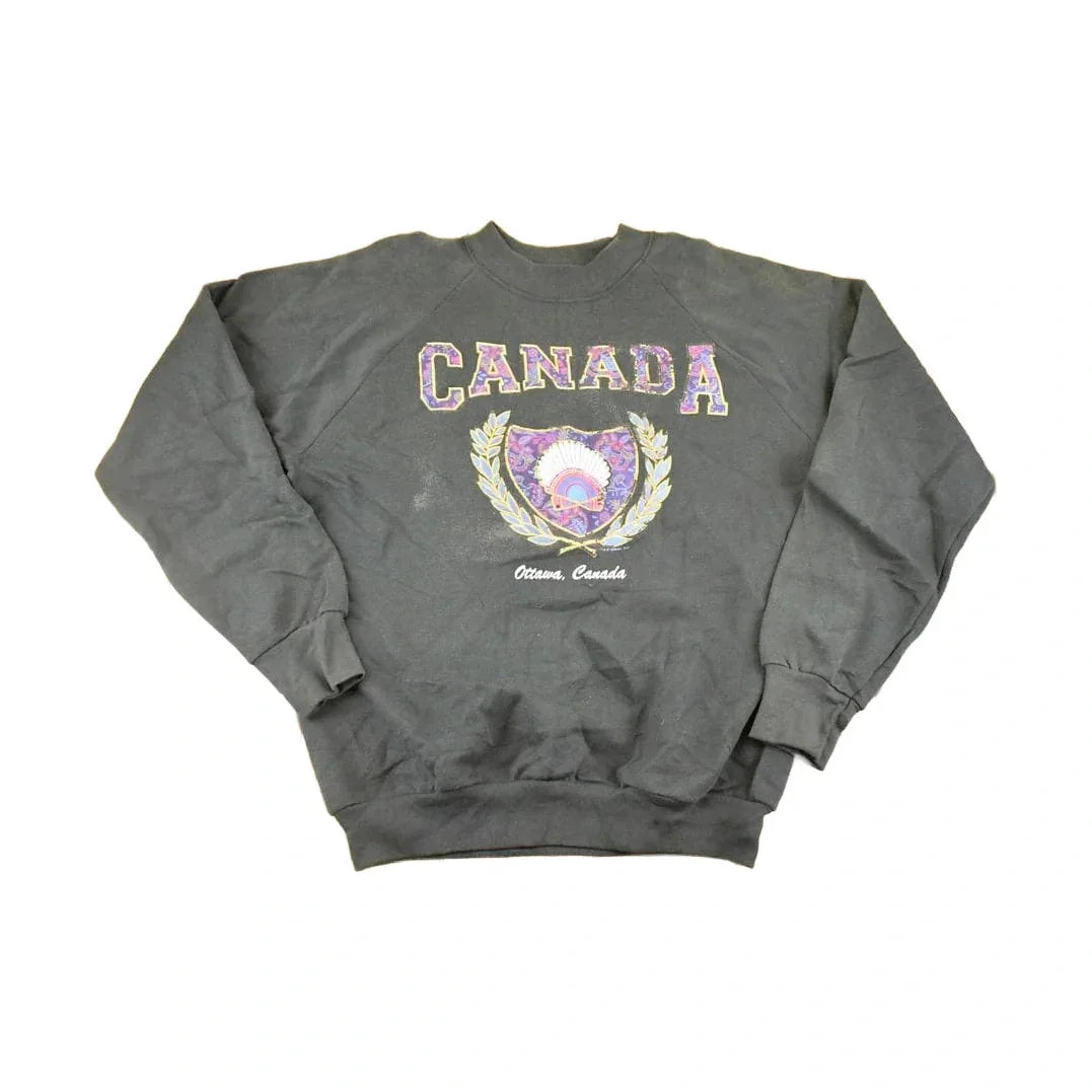 Vintage 1990s Ottawa Canada Souvenir Crewneck Sweatshirt Men's L from propervintagecanada