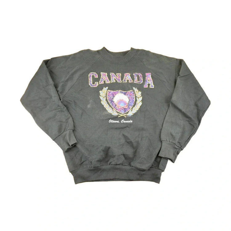 Vintage 1990s Ottawa Canada Souvenir Crewneck Sweatshirt Men's L from propervintagecanada