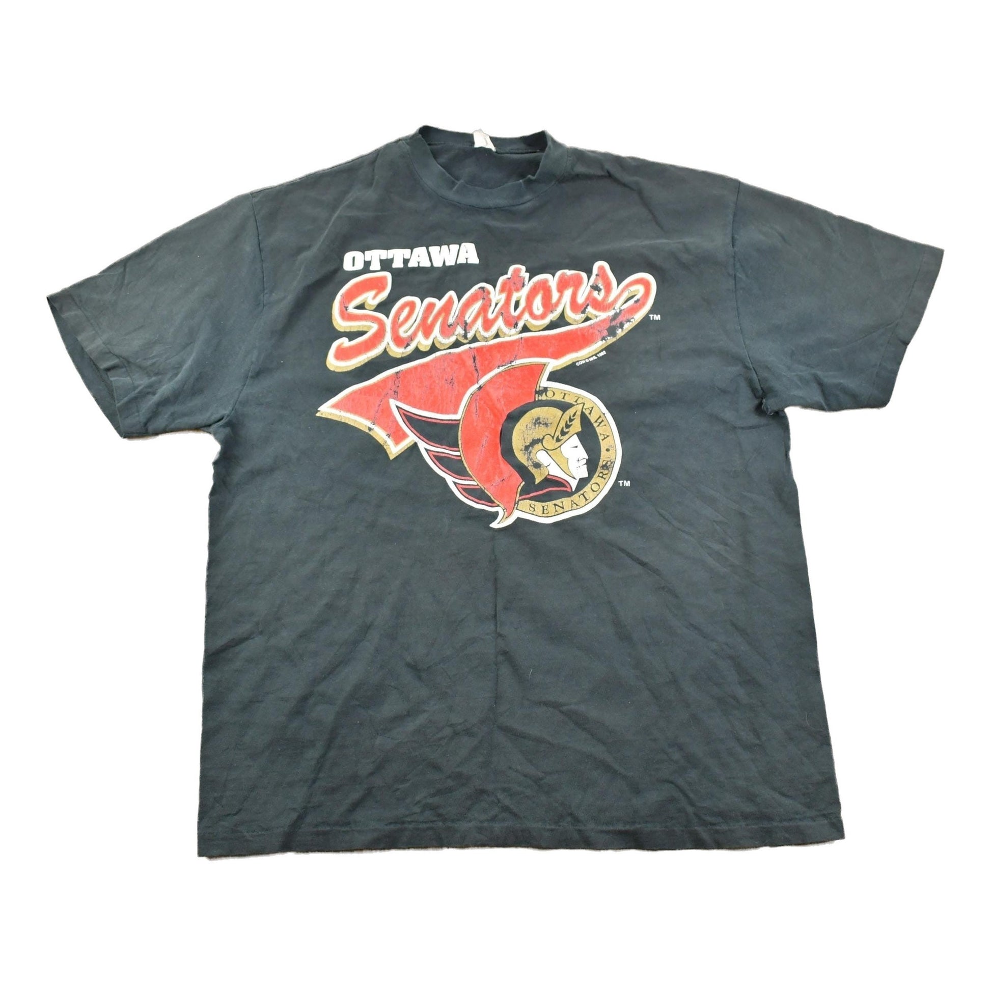 Vintage 1990s Ottawa Senators NHL Graphic T-Shirt Men's Large from propervintagecanada