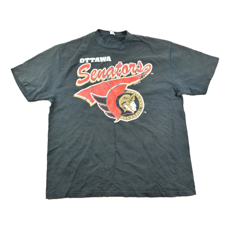 Vintage 1990s Ottawa Senators NHL Graphic T-Shirt Men's Large from propervintagecanada