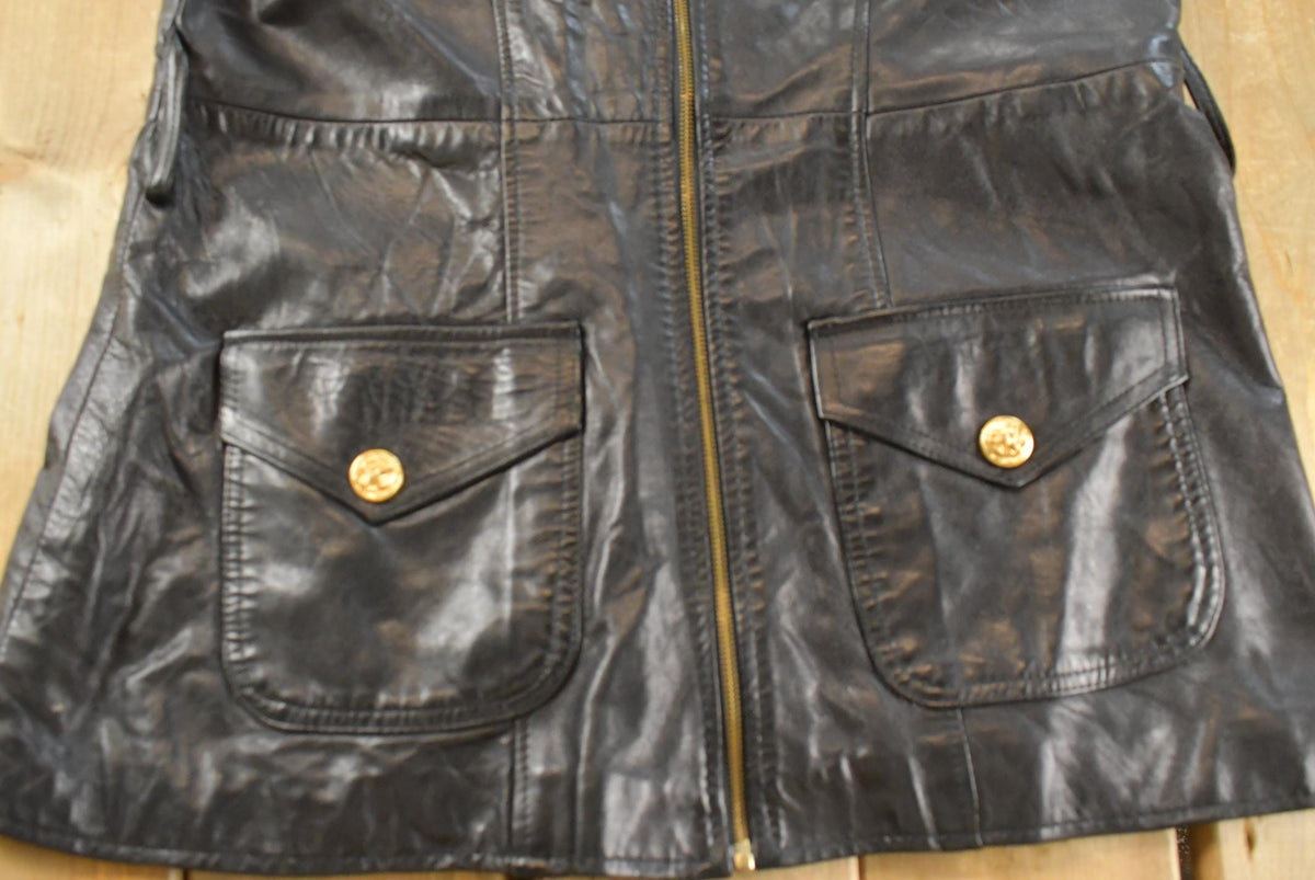 Vintage 1990s Outbrook Suede Leather Vest Jacket Women's XL Long / Streetwear / Outerwear / 90s Outdoors / Made in USA from propervintagecanada