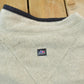 Vintage 1990s Outersport Zip Up Beige Fleece Sweater Men's L from propervintagecanada