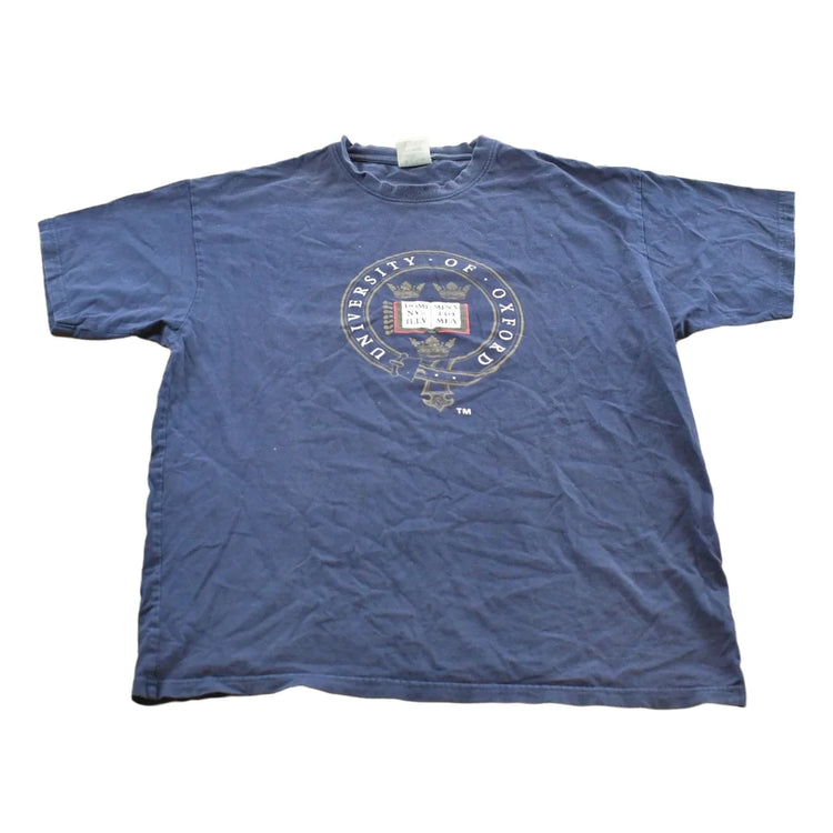 Vintage 1990s Oxford University Collegiate T-Shirt Mens L from propervintagecanada