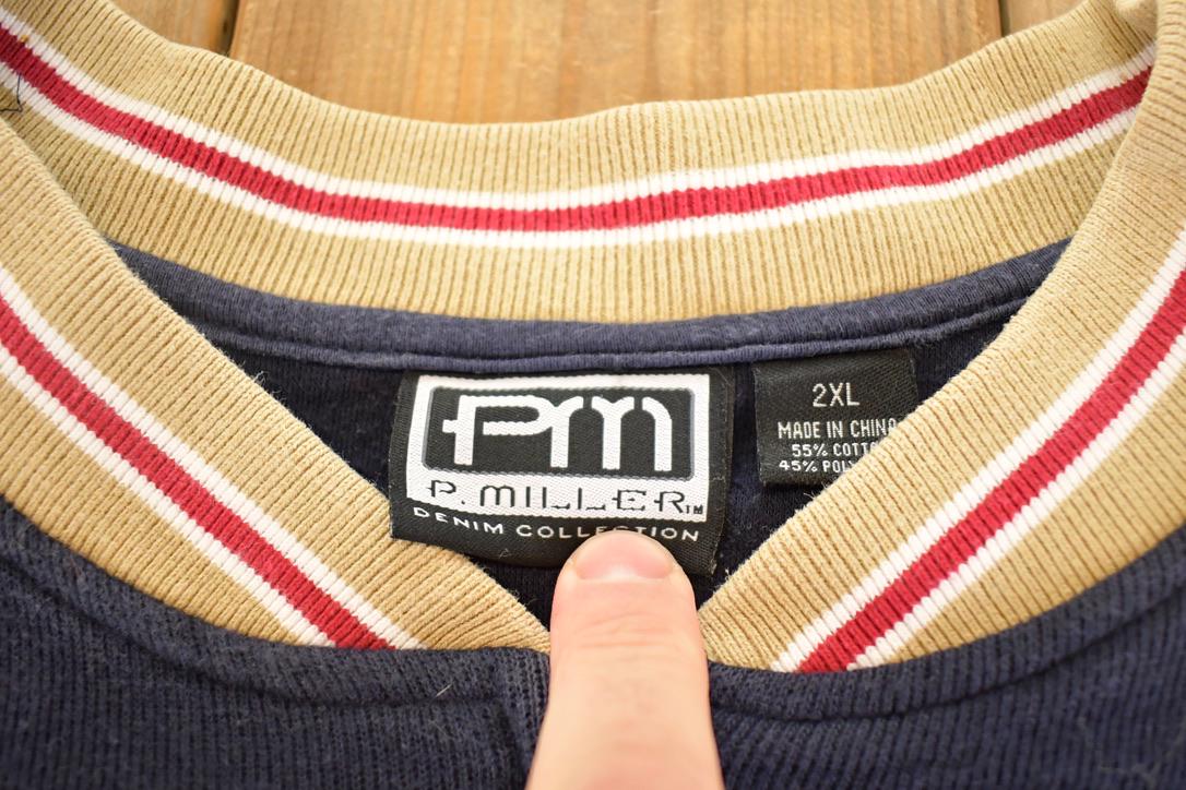 Vintage 1990s P Miller Souvenir Zip Up Hip Hop Streetwear Sweatshirt Men's XXL from propervintagecanada