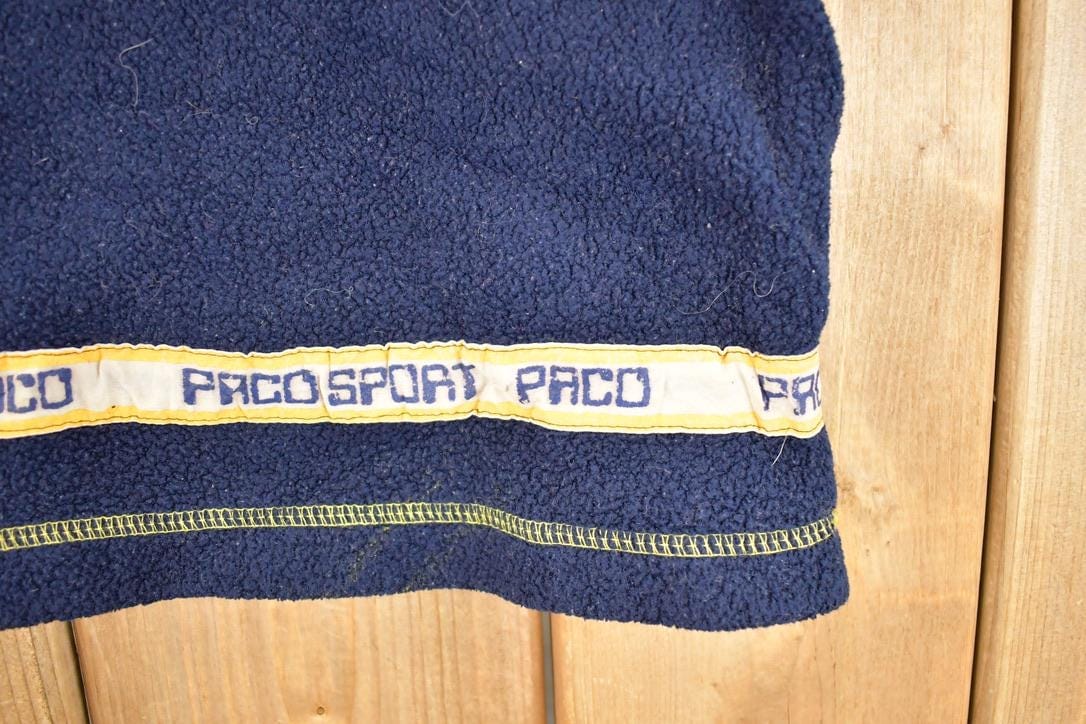 Vintage 1990s Paco Sport Fleece Outdoorsman Hoodie Sweater Men's L from propervintagecanada