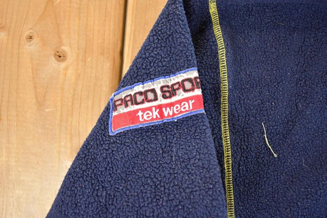 Vintage 1990s Paco Sport Fleece Outdoorsman Hoodie Sweater Men's L from propervintagecanada