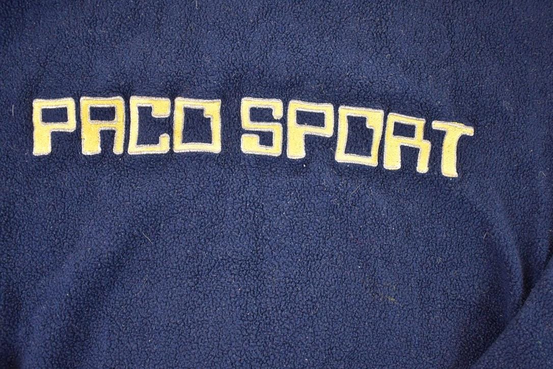 Vintage 1990s Paco Sport Fleece Outdoorsman Hoodie Sweater Men's L from propervintagecanada