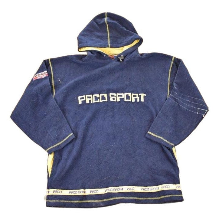 Vintage 1990s Paco Sport Fleece Outdoorsman Hoodie Sweater Men's L from propervintagecanada