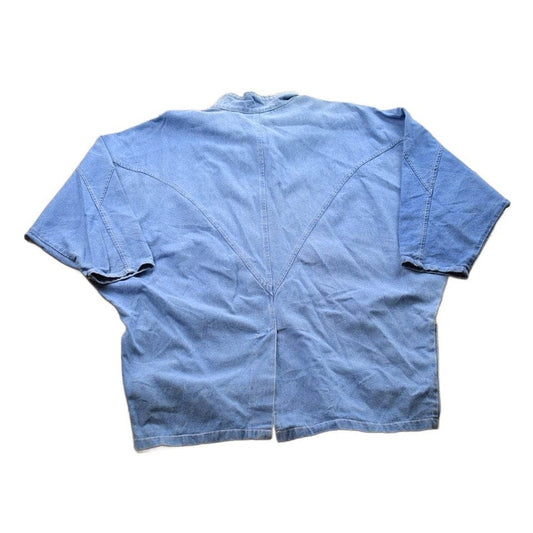 Vintage 1990s Pado California Western Theme Button Up Jean Shirt Men's 2XL from propervintagecanada