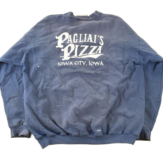 Vintage 1990s Pagliai's Pizza Promo Crewneck Sweatshirt Men's L from propervintagecanada