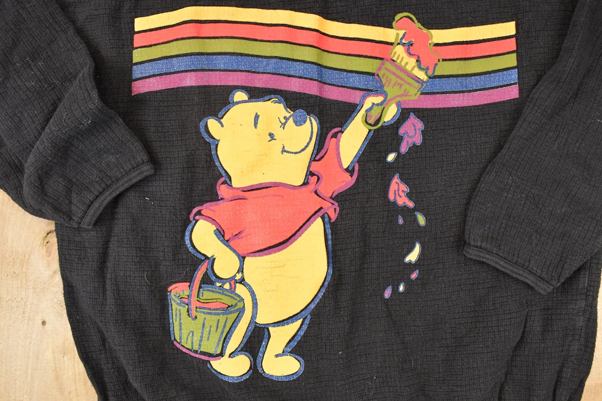 Vintage 1990s Painting Pooh Bear Disney Crewneck Sweater Women's L from propervintagecanada