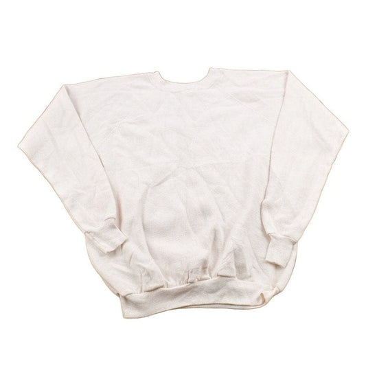 Vintage 1990s Pannill Blank White Crewneck Sweatshirt Men's Small from propervintagecanada
