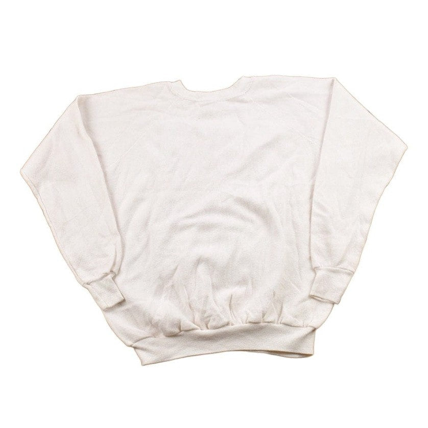 Vintage 1990s Pannill Blank White Crewneck Sweatshirt Men's Small from propervintagecanada