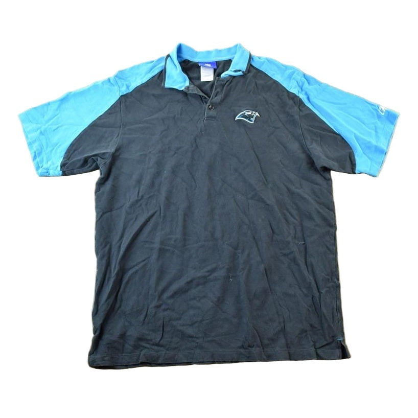 Vintage 1990s Panthers NFL Graphic Button Up PoloMen's XL from propervintagecanada