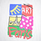 Vintage 1990s Paris Art Graphic T Shirt Men's Medium from propervintagecanada