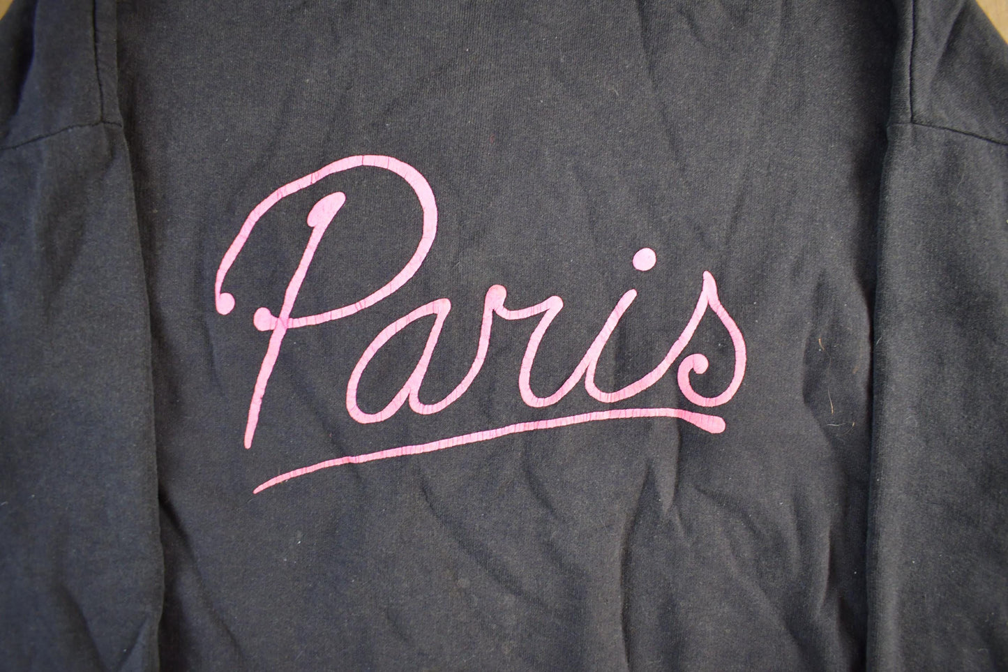 Vintage 1990s Paris Crewneck Sweatshirt Men's Large from propervintagecanada
