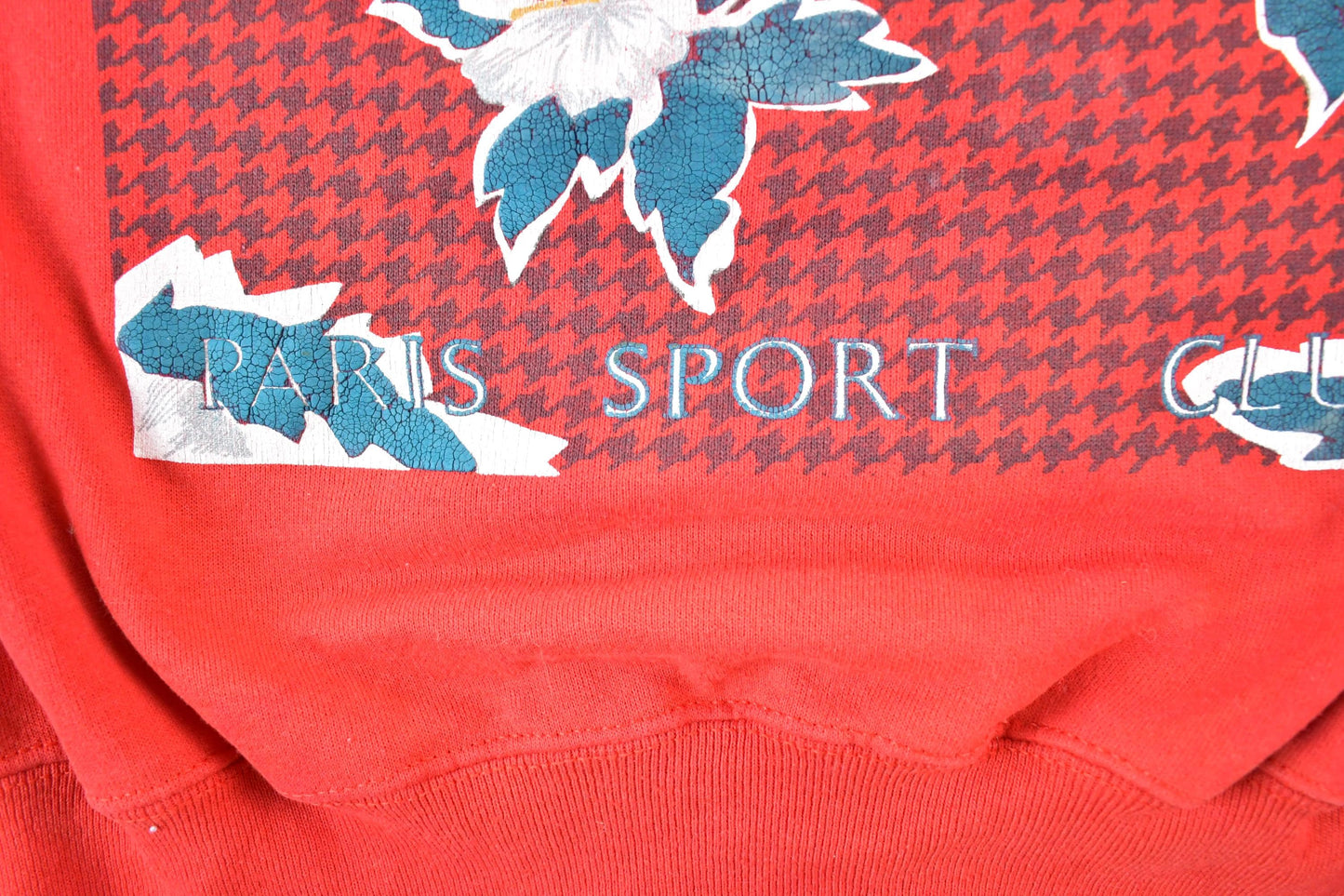 Vintage 1990s Paris Sport Club Christmas Crewneck Sweatshirt Mens L from propervintagecanada