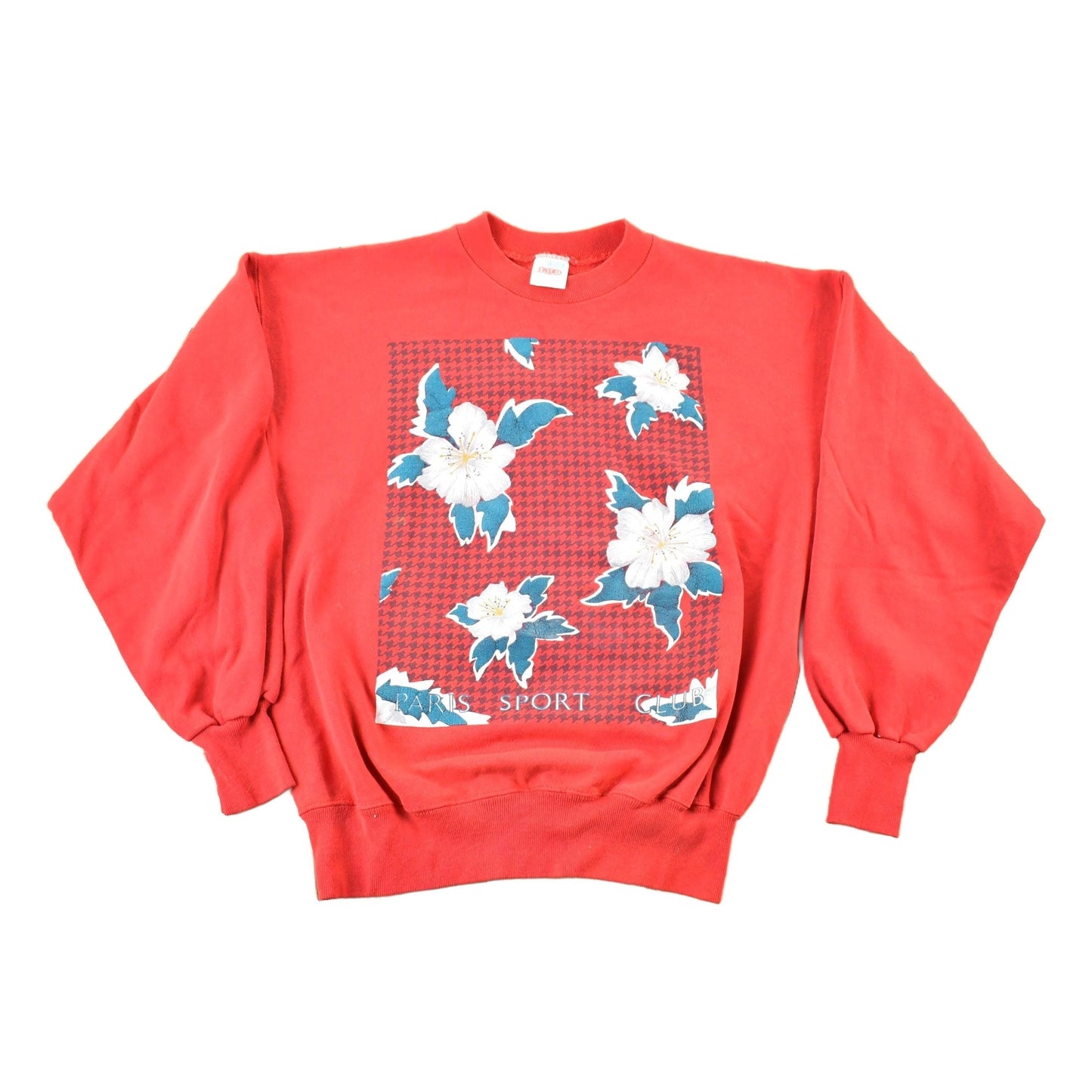 Vintage 1990s Paris Sport Club Christmas Crewneck Sweatshirt Mens L from propervintagecanada
