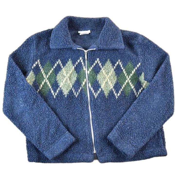 Vintage 1990s Paris Sport Club Fleece Outdoorsman Sweater Womens S from propervintagecanada