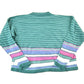 Vintage 1990s Paris Sport Club Knit Abstract Pattern Crewneck Sweater Womens M from propervintagecanada
