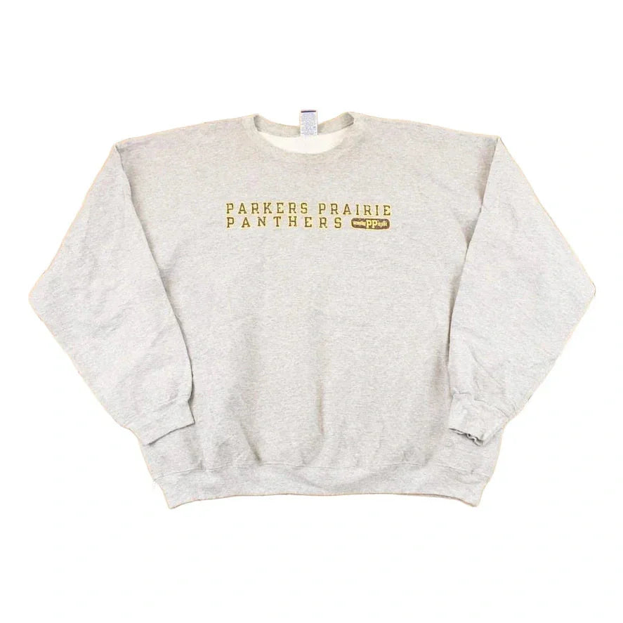 Vintage 1990s Parker Prairies Panthers Champion Graphic Print Crewneck Sweatshirt Men's XL from propervintagecanada