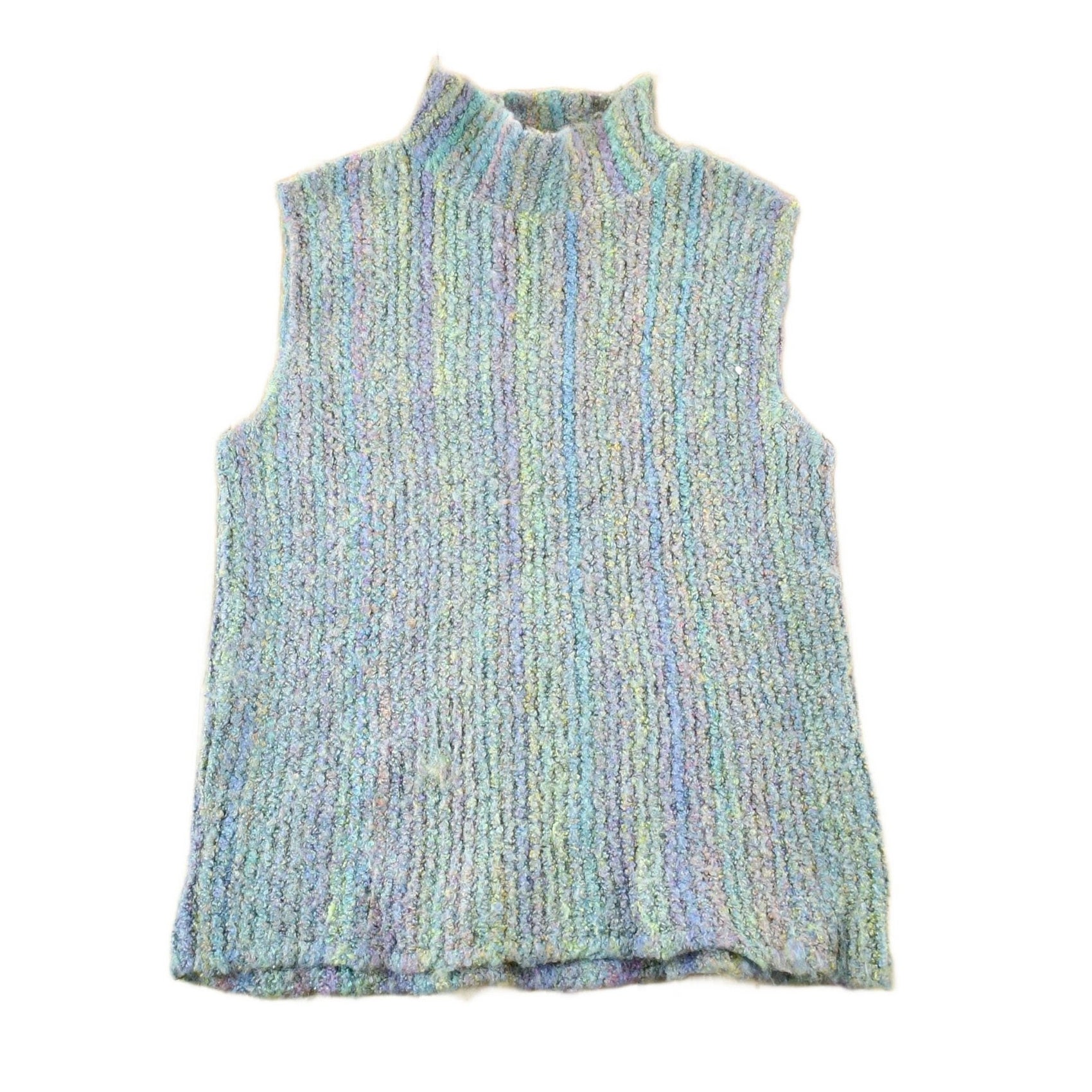 Vintage 1990s Parkhurst Wool Knit Abstract Sweater Vest Womens M from propervintagecanada