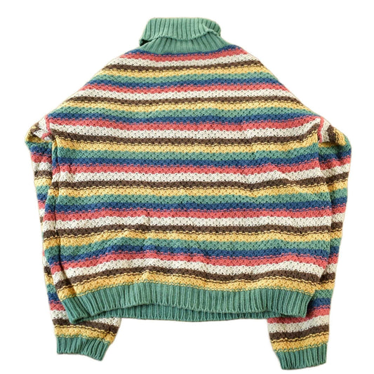 Vintage 1990s Pasta Knit Abstract Pattern Turtleneck Sweater Women's Medium from propervintagecanada