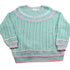 Vintage 1990s Pastel Cable Knitted Crewneck Sweater from propervintagecanada