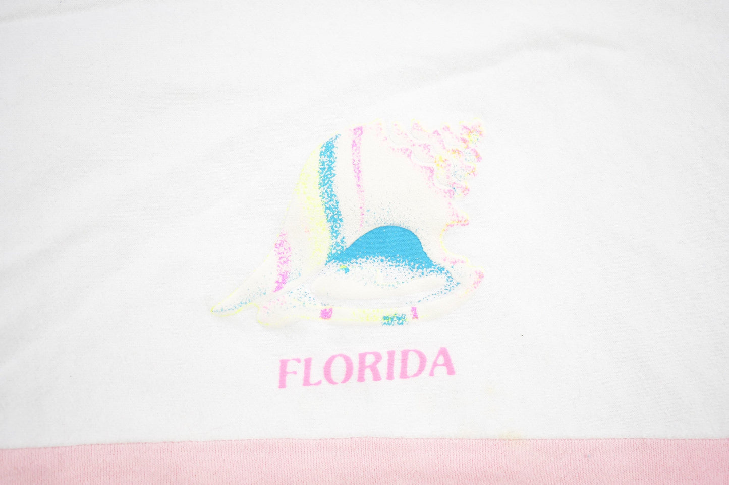 Vintage 1990s Pastel Florida Crewneck Short Sleeve Sweatshirt Men's Small from propervintagecanada