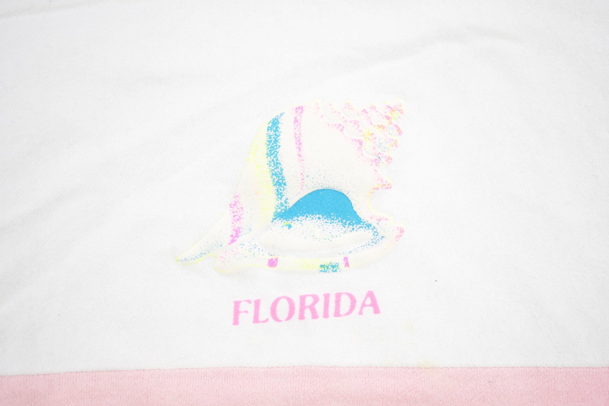 Vintage 1990s Pastel Florida Crewneck Short Sleeve Sweatshirt Men's Small from propervintagecanada