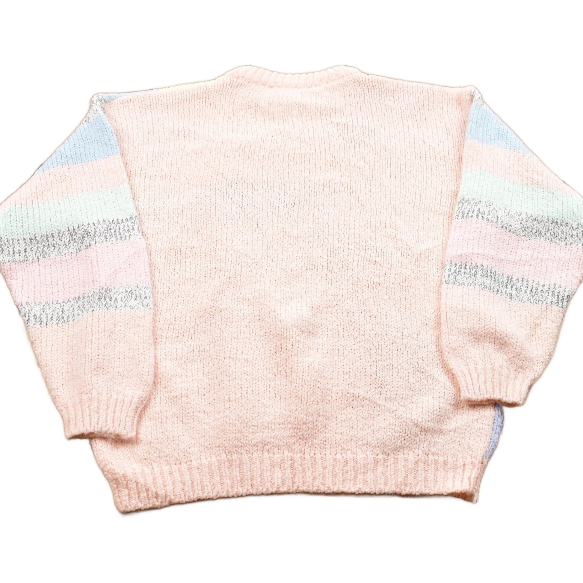 Vintage 1990s Pastel Knitted Crewneck Sweater Women's S from propervintagecanada