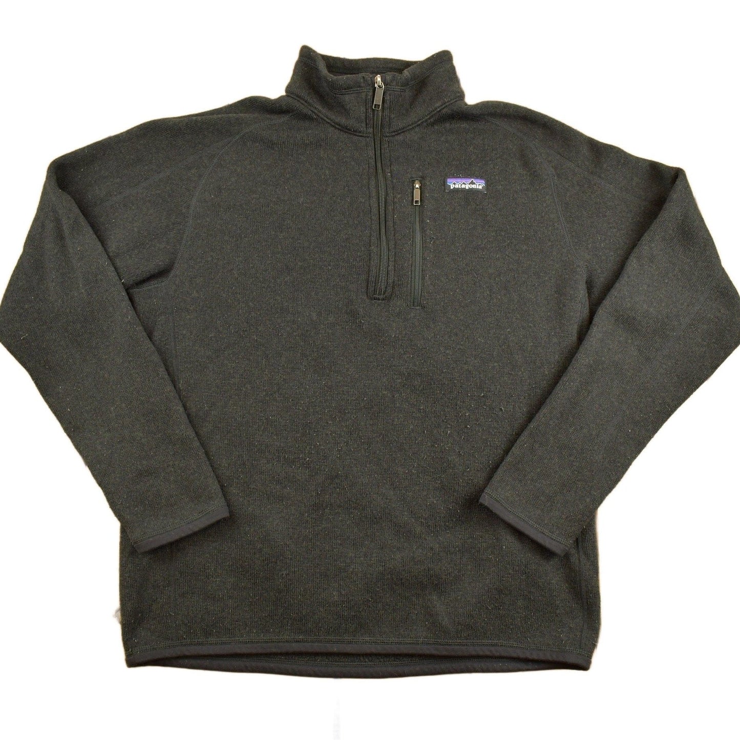 Vintage 1990s Patagonia Blank Quarter Zip Sweatshirt Men's Small from propervintagecanada