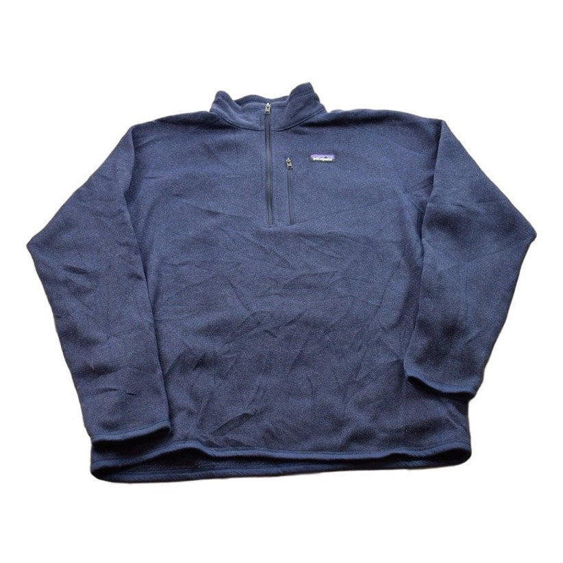 Vintage 1990s Patagonia Blank Quarter Zip Sweatshirt Men's XL from propervintagecanada