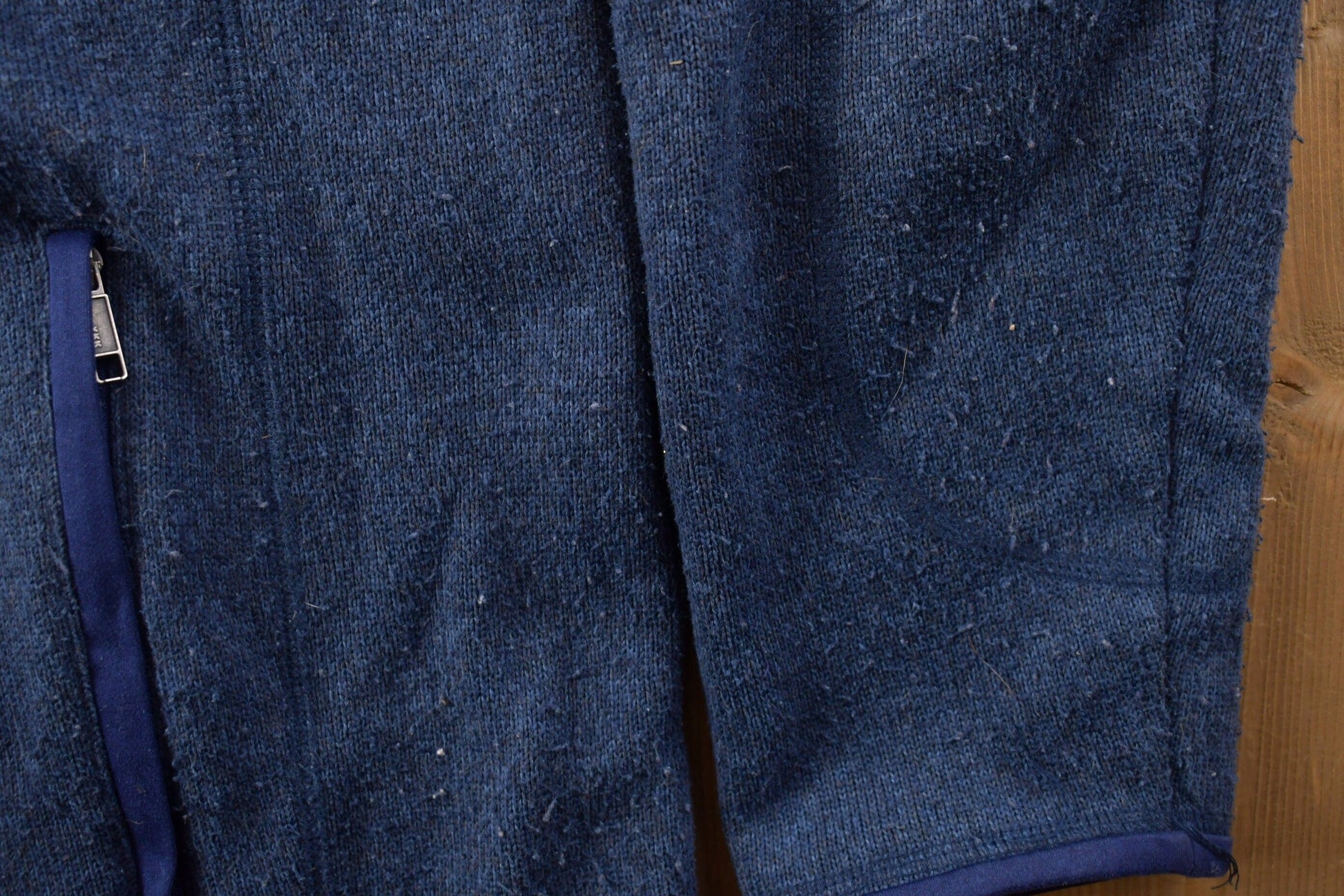 Vintage 1990s Patagonia Blue Fleece Zip Up Sweater Men's Medium from propervintagecanada