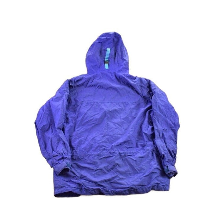 Vintage 1990s Patagonia Blue Windbreaker Rain Jacket Men's Large from propervintagecanada