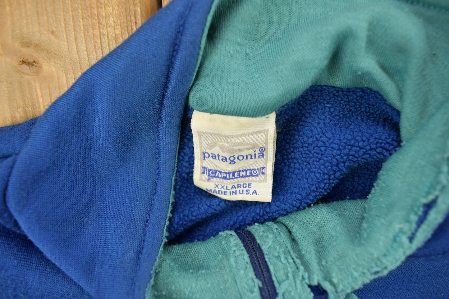 Vintage 1990s Patagonia Capilene Half Zip Fleece Sweater Men's 2XL from propervintagecanada
